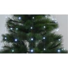 GIOCOPLAST NATALE - TENDA PER ALBERO CON 240 GOCCE DI LED BIANCHI SU FILO DI RAME, CON GIOCHI LUCE, 16 CALATE, H 150 CM, USO INTERNO