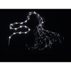 GIOCOPLAST NATALE - CASCATA DI LED BIANCHI SU FILO DI RAME, 450 LUCI, 2,5 MT CON TRASF.