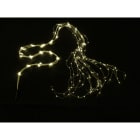 GIOCOPLAST NATALE - CASCATA DI LED BIANCO CALDO SU FILO DI RAME, 450 LUCI, 2,5 MT CON TRASF.