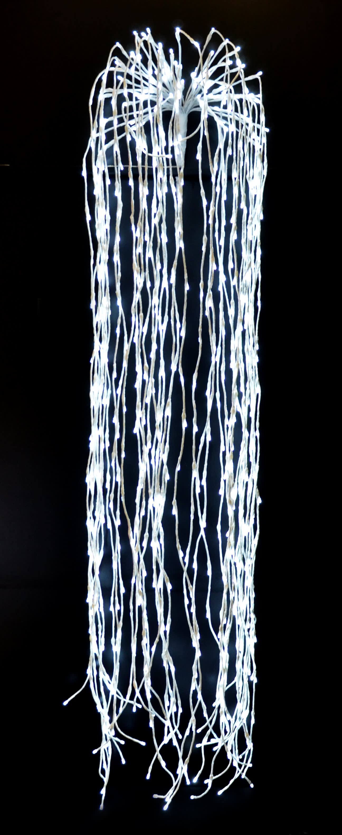 GIOCOPLAST NATALE - RAMO SALICE 2 M CON 640 LED BIANCHI CON EFFETTO NEVICATA REGOLABILE, C/TRASF. IP44
