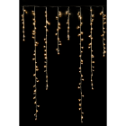 GIOCOPLAST NATALE - TENDA SFALSATA 680 LED BIANCO CALDO EFFETTO NEVICATA REGOLABILE, 6 X 1,5 M , C/TRASF IP44