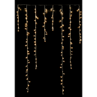 GIOCOPLAST NATALE - TENDA SFALSATA 680 LED BIANCO CALDO EFFETTO NEVICATA REGOLABILE, 6 X 1,5 M , C/TRASF IP44