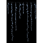 GIOCOPLAST NATALE - TENDA SFALSATA 128 LED BIANCO-MULTI 2 IN 1, L.300 X H.MAX.80 CM, C/TRASF. IP44, GIOCHI LUCE E CONTROLLER