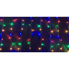 GIOCOPLAST NATALE - TENDA 160 LED BIANCO-MULTI 2 IN 1, L.160 X H.150 CM, C/TRASF. IP44, GIOCHI LUCE E CONTROLLER