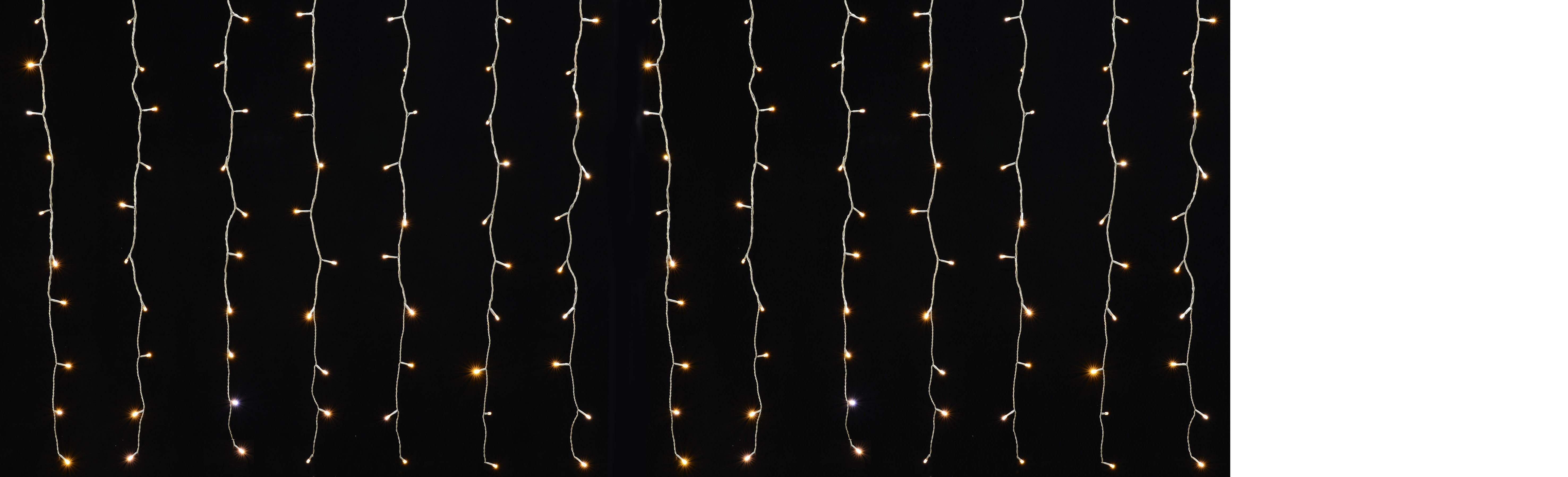 GIOCOPLAST NATALE - TENDA FULL FLASH 720 LED BIANCO CALDO, L. 3,6 X H. 2 MT., CAVO ALIM. 5 MT, CON TRASF. IP44, PROL. 4 SET