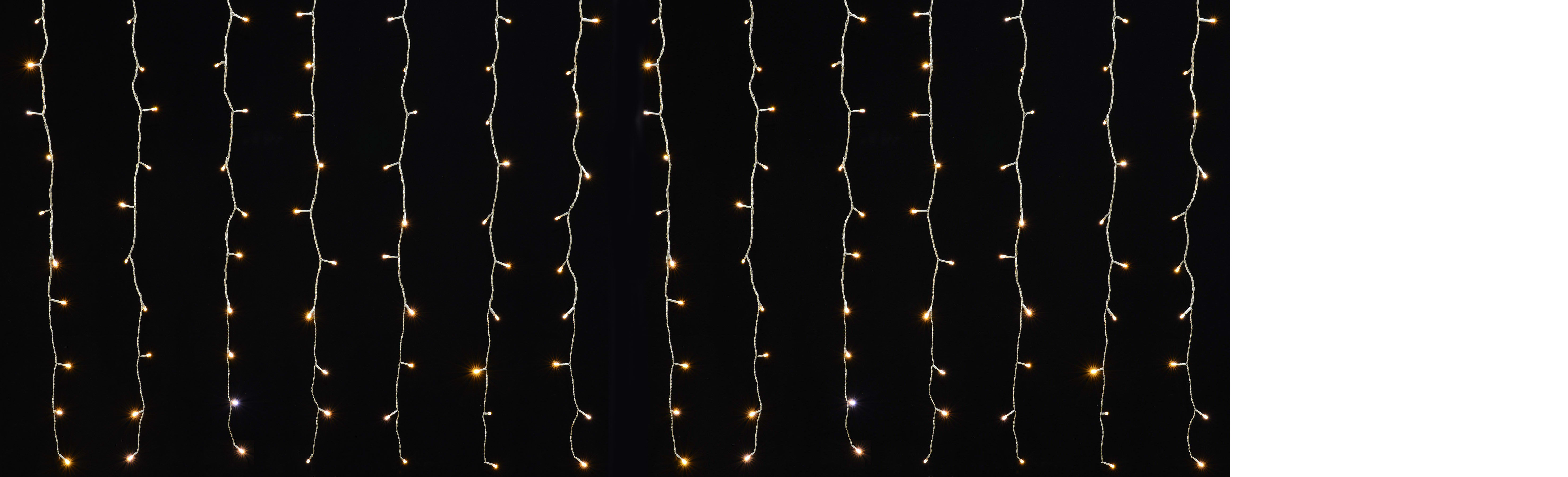 GIOCOPLAST NATALE - TENDA FULL FLASH 720 LED BIANCO CALDO, L. 3,6 X H. 2 MT., CAVO ALIM. 5 MT, CON TRASF. IP44, PROL. 4 SET