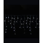 GIOCOPLAST NATALE - TENDA SFALSATA 240 LED BIANCHI, L. 6 X H. MAX 1 MT., CAVO ALIM. 3 MT, CON GIOCHI LUCE, CON TRASF. IP44, PROL. 5 SET
