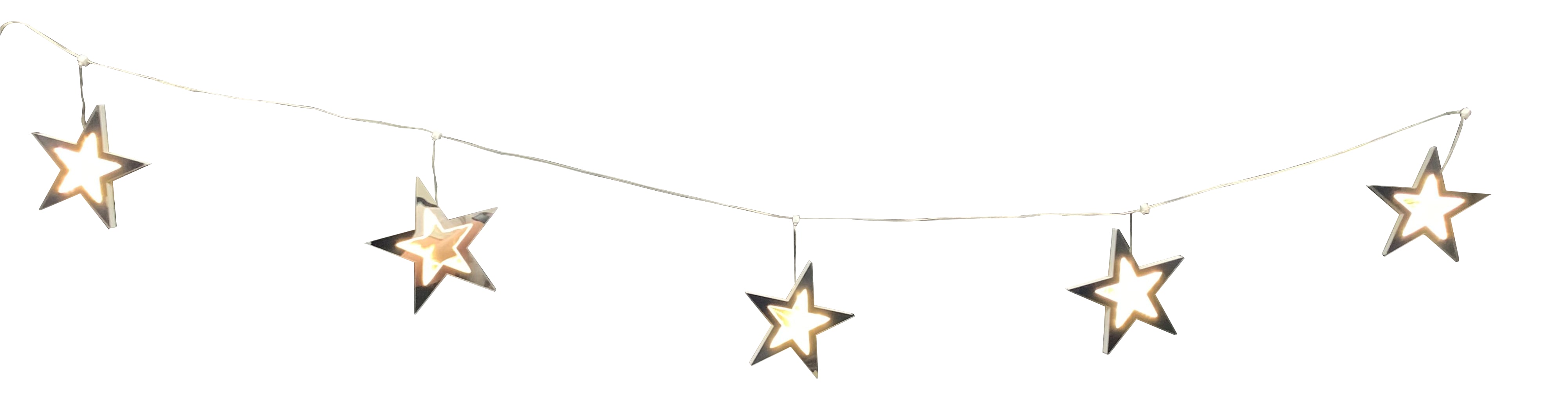 GIOCOPLAST NATALE - TENDA 11 STELLE INFINITY LIGHT CON LUCE LED BIANCO CALDO, 5 MT, CON TRASF. IP44, USO EST/INT.