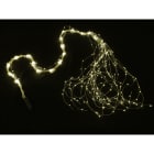 GIOCOPLAST NATALE - CASCATA 480 GOCCE DI LED BIANCO CALDO SU FILO DI RAME, 3 MT, CON GIOCHI LUCE E TIMER,CON TRASF. IP44