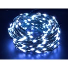 GIOCOPLAST NATALE - 200 MAXI GOCCE DI LED BIANCHI MODELLABILI, 10 M, CAVO SCURO, CON GIOCHI LUCE E TIMER, CON TRASF. IP44