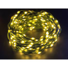 GIOCOPLAST NATALE - 200 MAXI GOCCE DI LED BIANCO CALDO MODELLABILI, 10 M, CAVO SCURO, CON GIOCHI LUCE E TIMER, CON TRASF. IP44