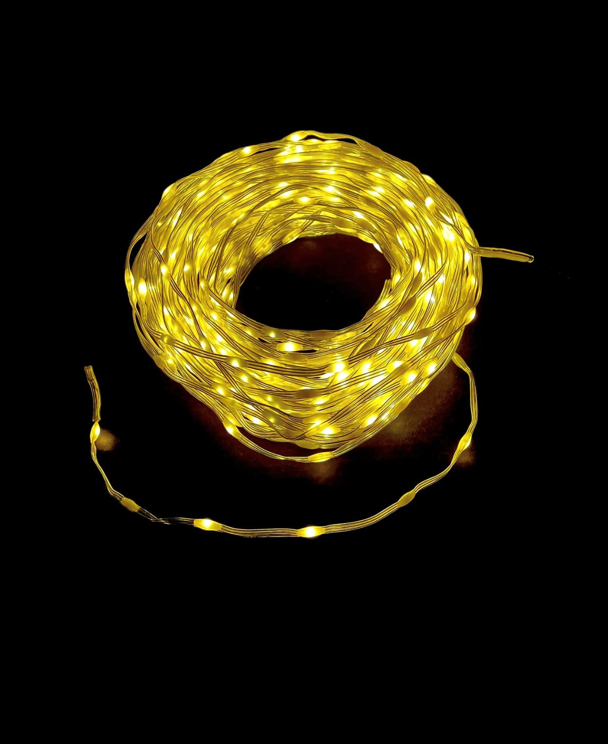 GIOCOPLAST NATALE - 200 MAXI GOCCE DI LED BIANCO CALDO MODELLABILI, 10 M, CAVO TRASP., CON GIOCHI LUCE E TIMER, CON TRASF. IP44