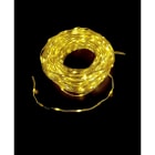 GIOCOPLAST NATALE - 200 MAXI GOCCE DI LED BIANCO CALDO MODELLABILI, 10 M, CAVO TRASP., CON GIOCHI LUCE E TIMER, CON TRASF. IP44
