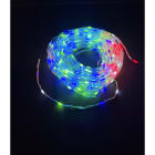 GIOCOPLAST NATALE - 200 MAXI GOCCE DI LED MULTICOLOR MODELLABILI, 10 M, CAVO TRASP., CON GIOCHI LUCE E TIMER, CON TRASF. IP44
