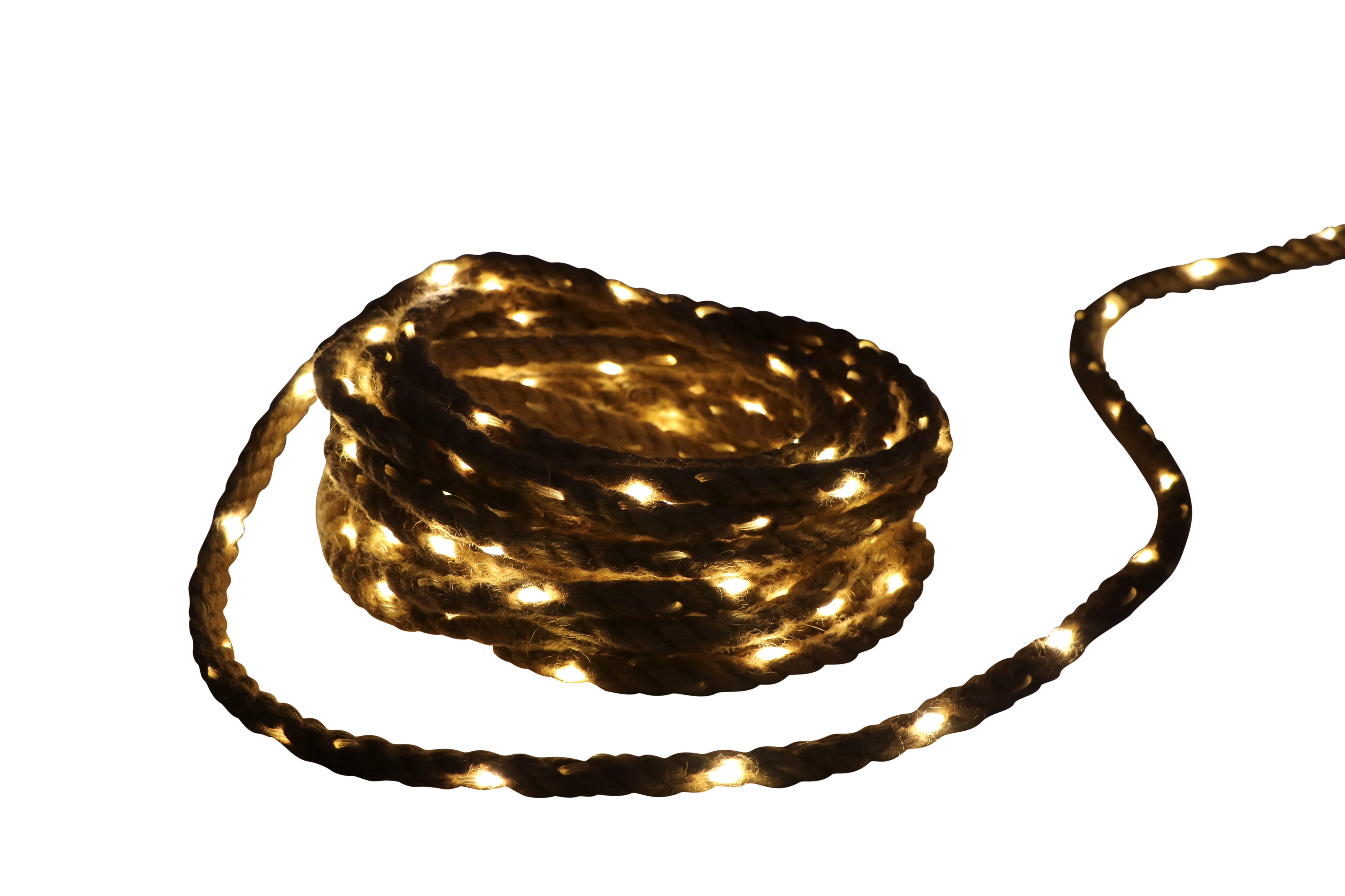 GIOCOPLAST NATALE - CORDA 5M CON MAXI GOCCE DI LED BIANCO CALDO, CON TRASF. IP44