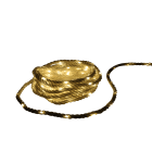 GIOCOPLAST NATALE - CORDA BIANCA 5M CON MAXI GOCCE DI LED BIANCO CALDO, CON TRASF. IP44