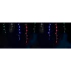 GIOCOPLAST NATALE - TENDA SFALSATA 64 LED MULTI E GIOCHI L., CM.300X60, A BATT., X EST.