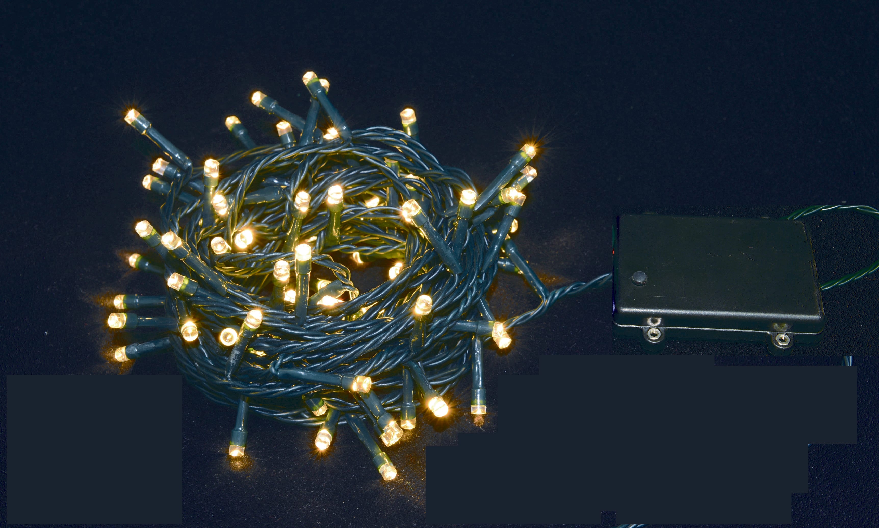 GIOCOPLAST NATALE - 160 MINILUCCIOLE LED BIANCO CALDO A BATT., MT.16, MOT. GIOCHI L. E TIMER X EST.
