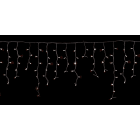 GIOCOPLAST NATALE - PROL. TENDA LUCCIOLONA 24V SFALSATA 160 LED BIANCHI, LUCE FISSA, L. 4,8- H.MAX 1 MT., CAVO BIANCO, PROLUNG. MAX 5 SET, USO EST/INT (CAVO ALIM. E TRASF. NON INCLUSI)