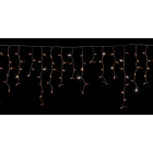 GIOCOPLAST NATALE - PROL. TENDA LUCCIOLONA 24V SFALSATA 160 LED BIANCO CALDO, CON 32 FLASH, L. 4,8- H.MAX 1 MT., CAVO BIANCO, PROLUNG. MAX 5 SET, USO EST/INT (CAVO ALIM. E TRASF. NON INCLUSI)