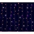 GIOCOPLAST NATALE - PROL. TENDA LUCCIOLONA 24V 288 LED BIANCO CALDO, CON 48 FLASH, L. 2,4- H. 1,2 MT., CAVO BIANCO, PROLUNG. MAX 3 SET, USO EST/INT (CAVO ALIM. E TRASF. NON INCLUSI)