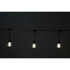 GIOCOPLAST NATALE - 10 LAMPADINE LED BIANCO CALDO, 5 M, PROLUNG. , C/TRASF IP44