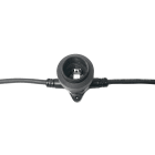 GIOCOPLAST NATALE - CINTURA 10 PORTALAMPADE E27, 10 M, CAVO SCURO, PASSO 100 CM, PROLUNGABILE, USO EST/INT