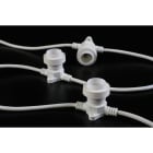 GIOCOPLAST NATALE - CINTURA 10 PORTALAMPADE E27, 10 M, CAVO BIANCO, PASSO 100 CM, PROLUNGABILE, USO EST/INT