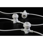 GIOCOPLAST NATALE - CINTURA 10 PORTALAMPADE E27, 10 M, CAVO BIANCO, PASSO 100 CM, PROLUNGABILE, USO EST/INT