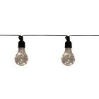 GIOCOPLAST NATALE - 10 LAMPADINE A60 CON GOCCE DI LED BIANCO CALDO, 5 M, PROLUNG. , C/TRASF IP44