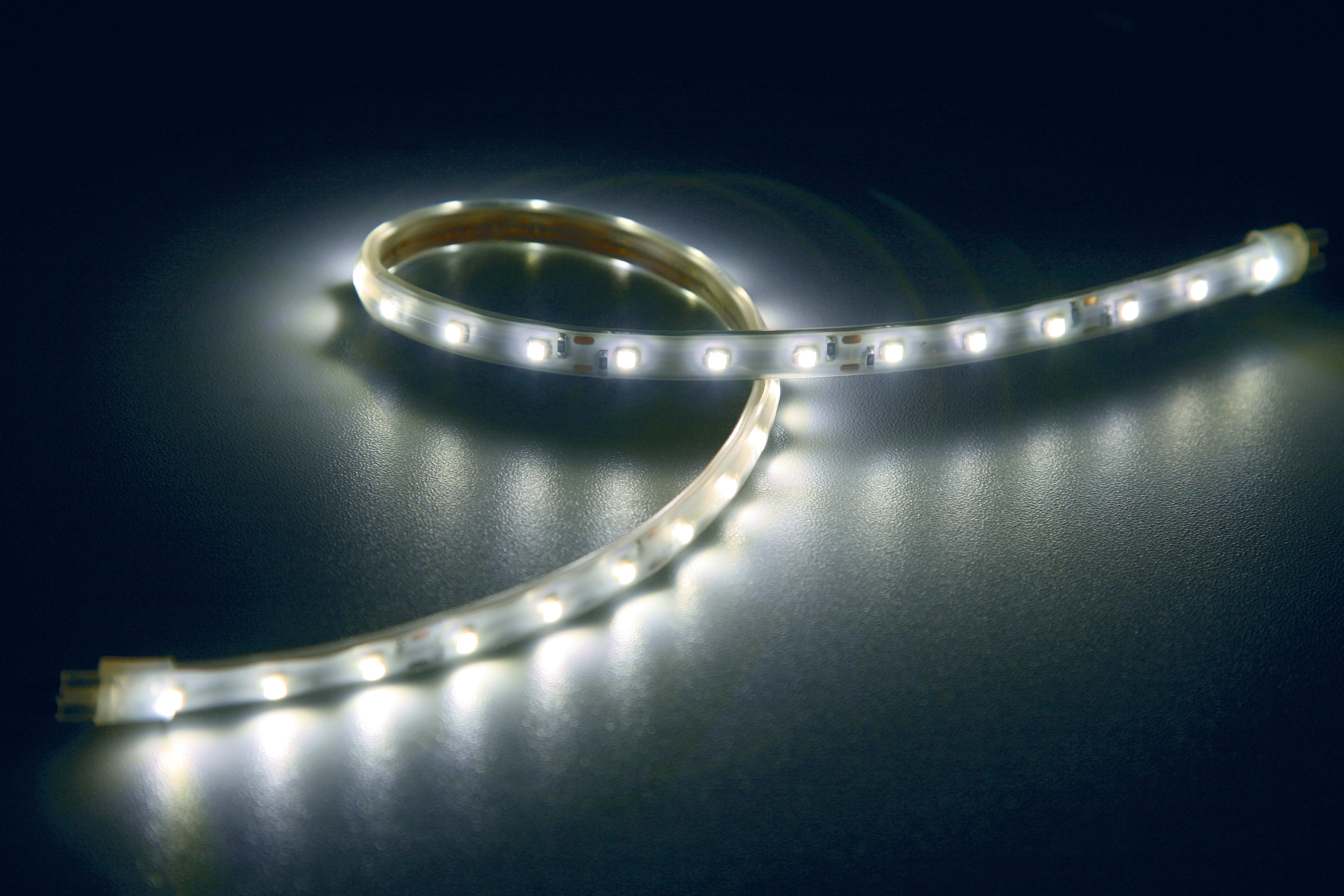 GIOCOPLAST NATALE - TAPELIGHT 3528, 5 MT BIANCO, 300 LED, USO INTERNO/ESTERNO, 24V