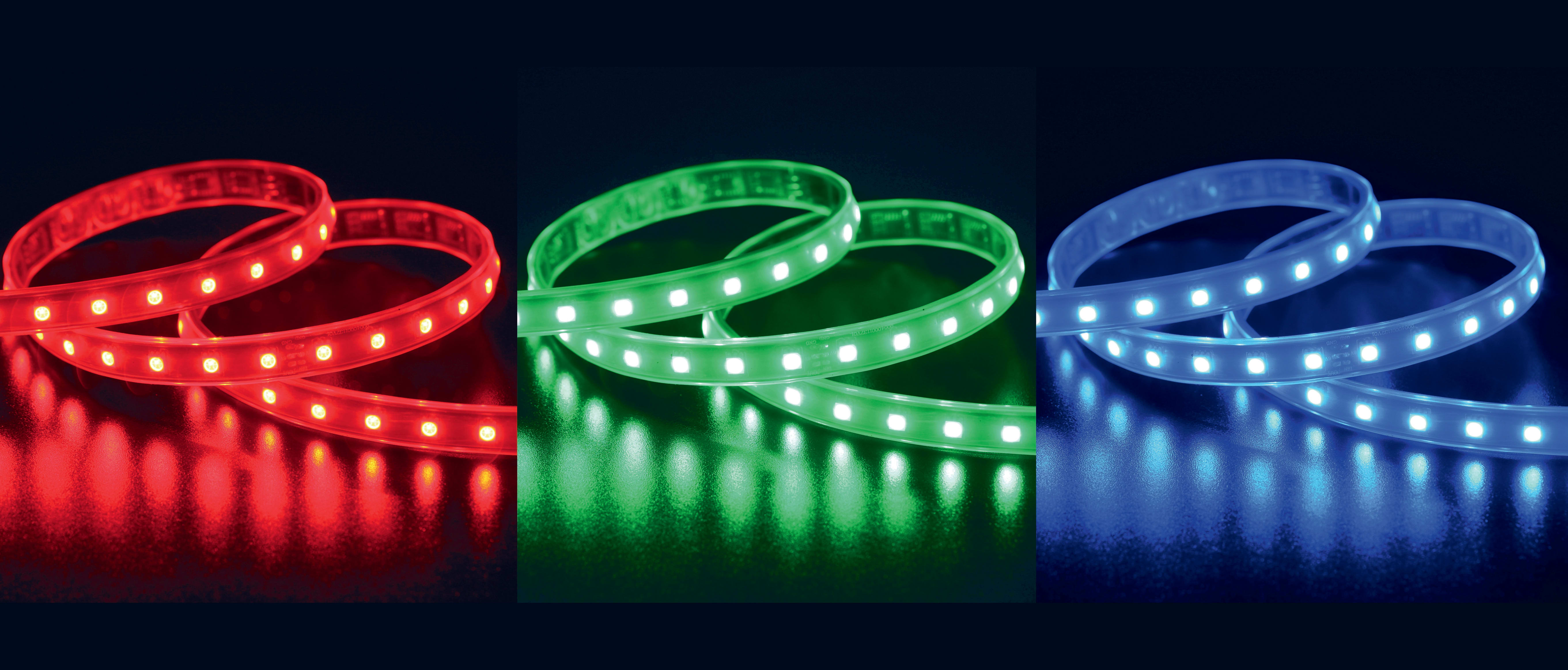 GIOCOPLAST NATALE - TAPELIGHT 5050, 5 MT RGB, 300 LED, USO INTERNO/ESTERNO, 24V