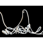 GIOCOPLAST NATALE - FLEX NEON BIANCO 10M BIFACCIALE 16X8MM, 1200 LED C/TRASF. IP44