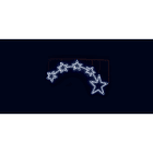 GIOCOPLAST NATALE - FIGURA 5 STELLE BIANCHE A LED, CM.150X87