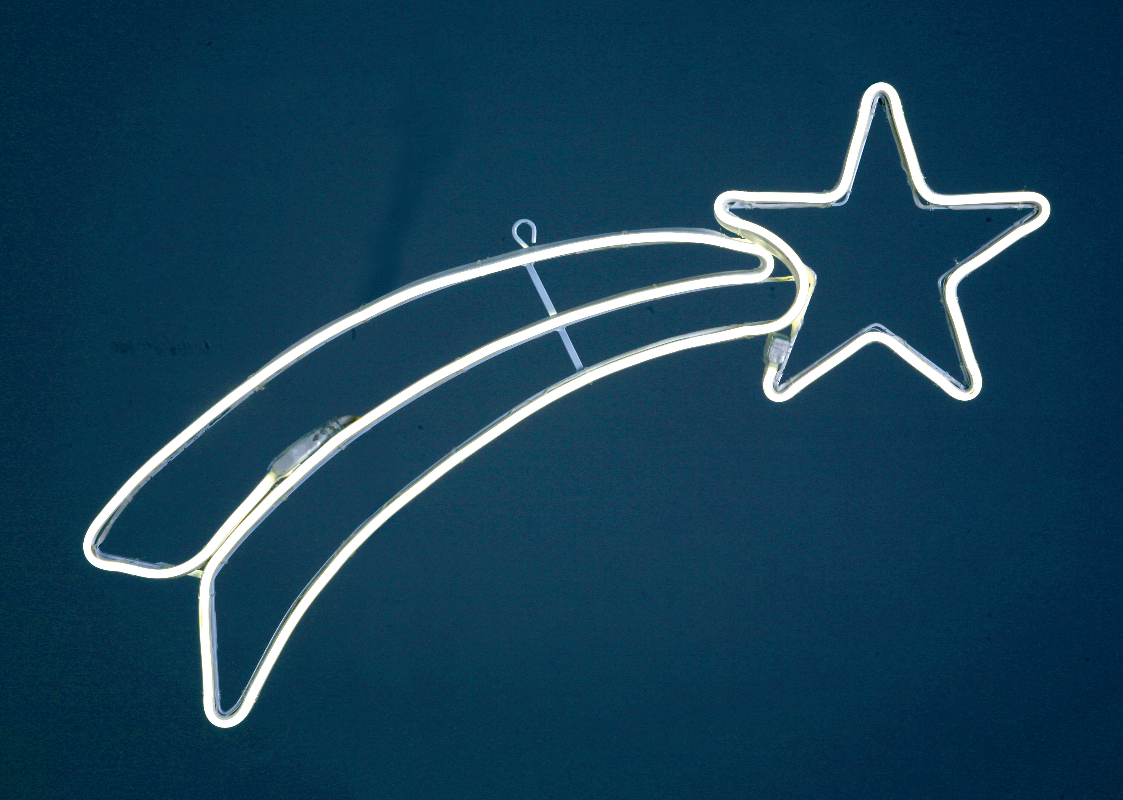 GIOCOPLAST NATALE - COMETA CON NEON FLEX BIANCO CM 57 X 23