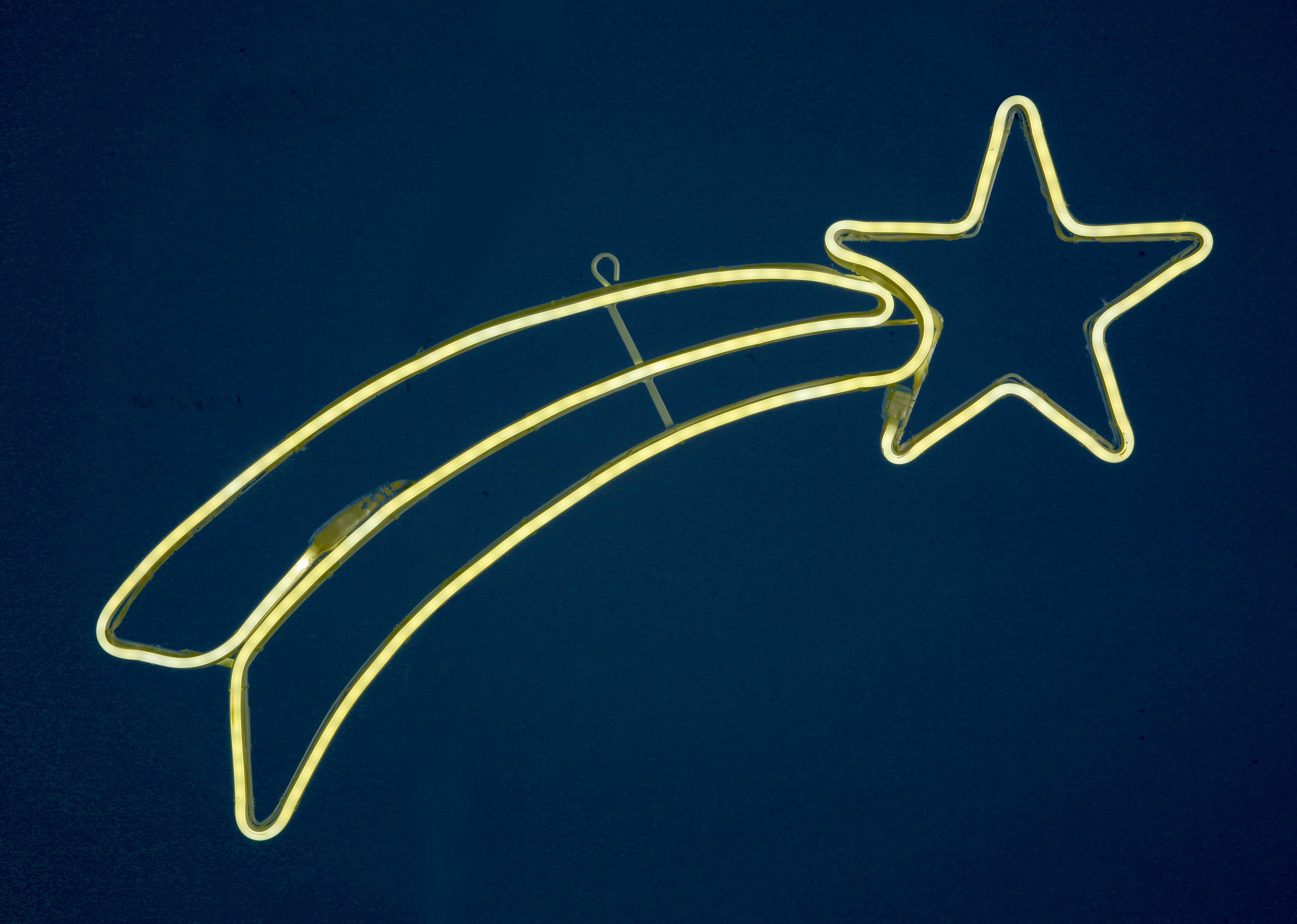 GIOCOPLAST NATALE - COMETA CON NEON FLEX BIANCO CALDO CM 57 X 23