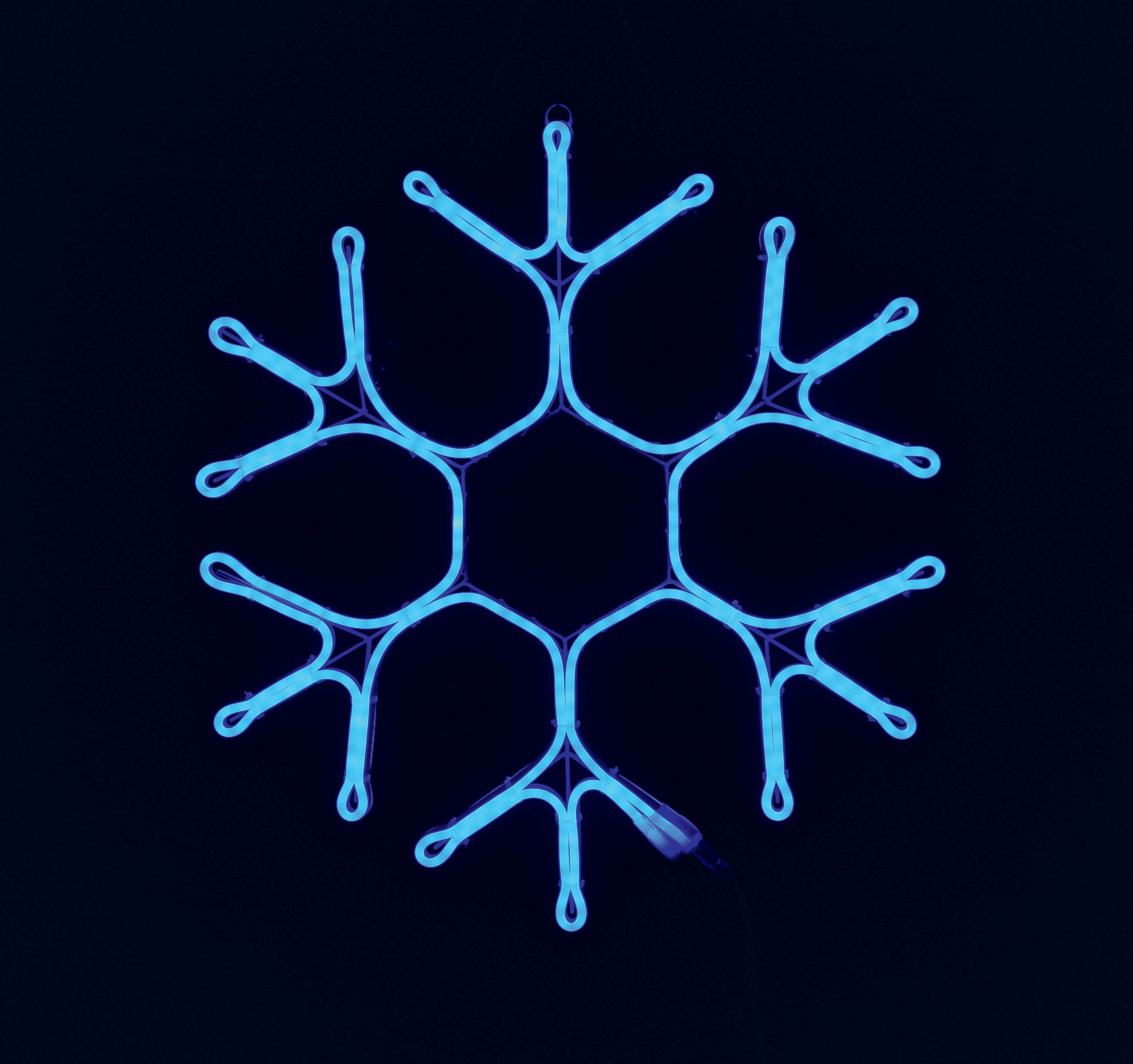 GIOCOPLAST NATALE - FIOCCO BLU CON NEON FLEX CM 80