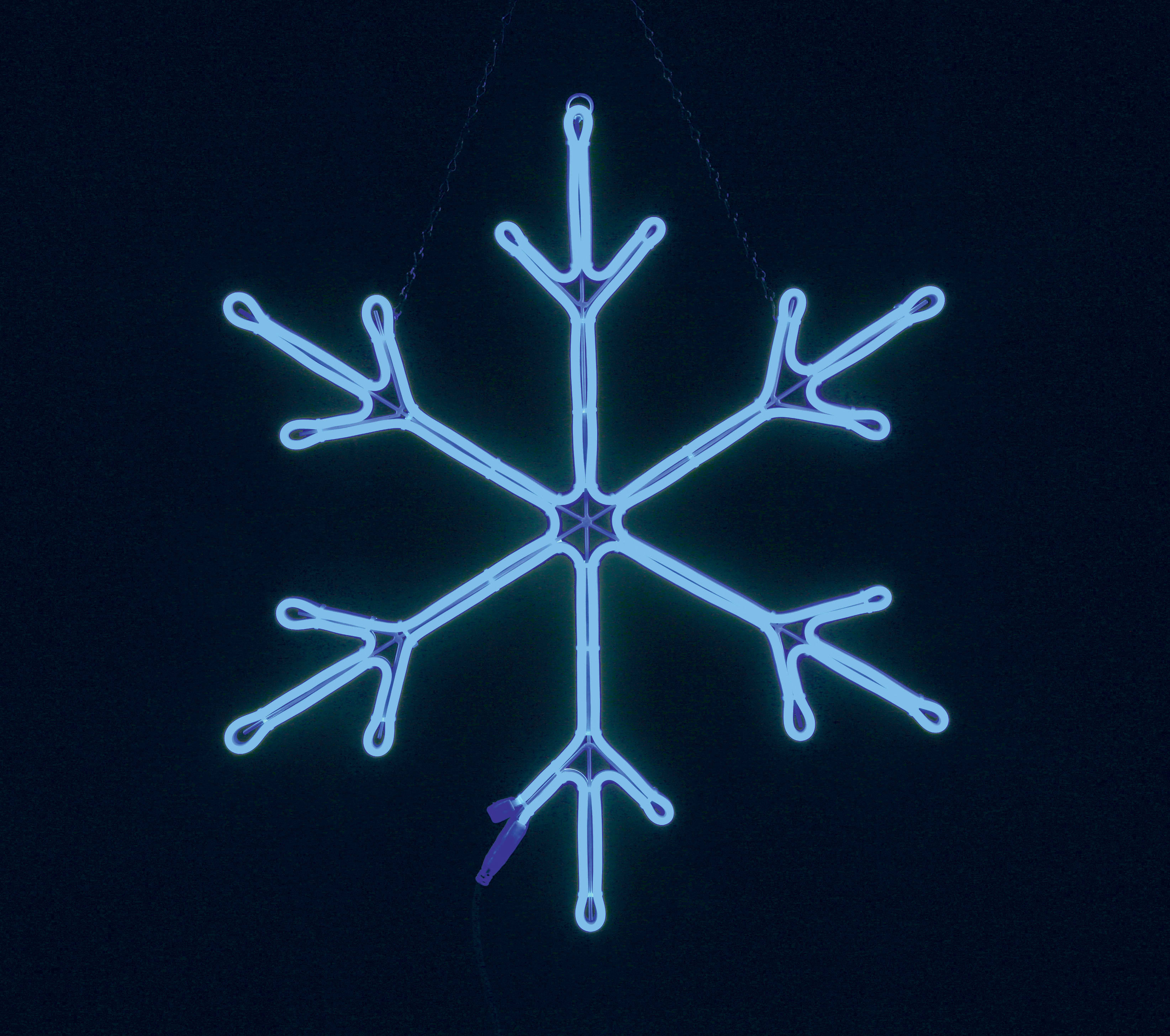 GIOCOPLAST NATALE - FIOCCO BLU CON NEON FLEX CM 73