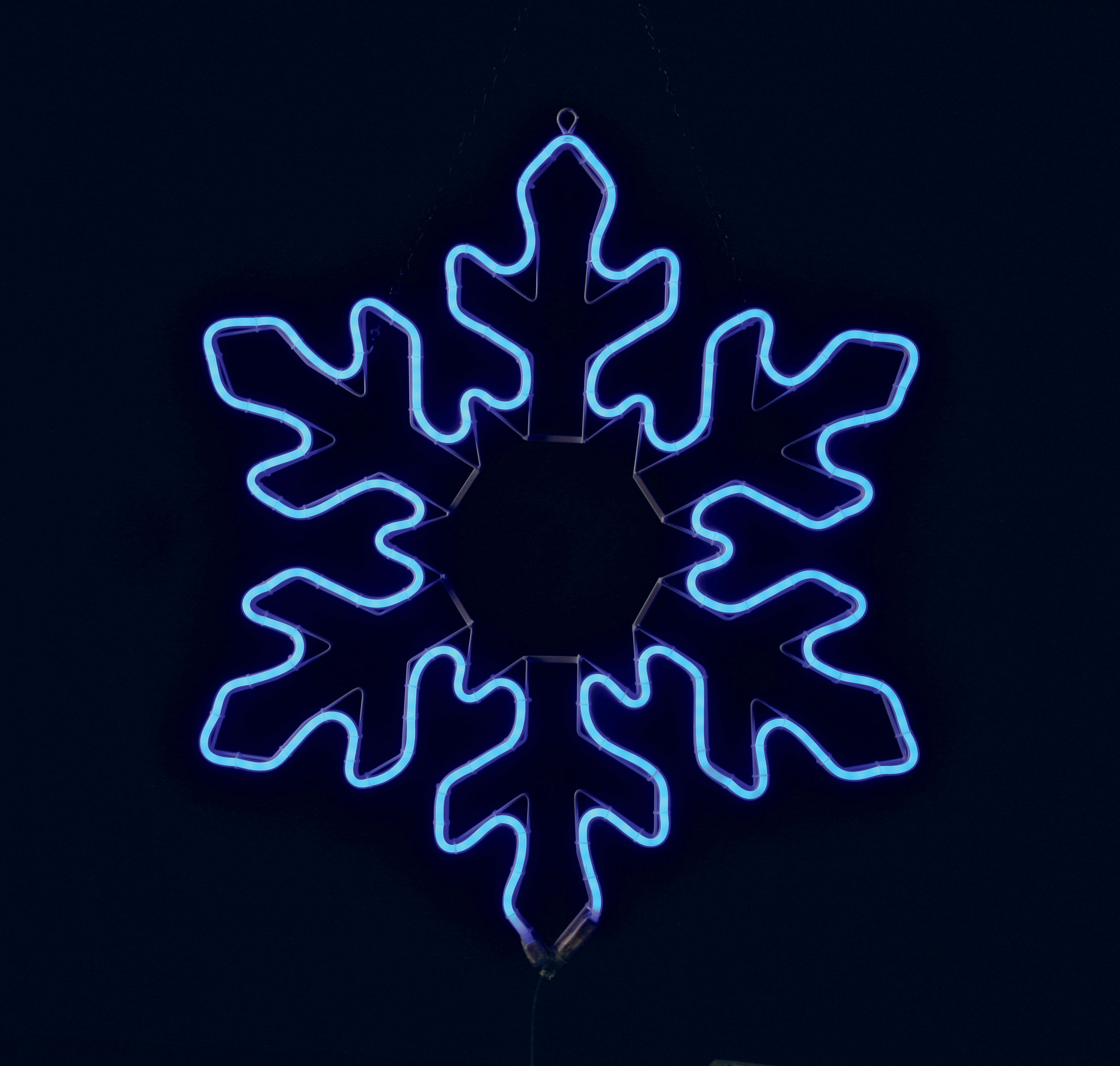 GIOCOPLAST NATALE - FIOCCO BLU CON NEON FLEX CM 76