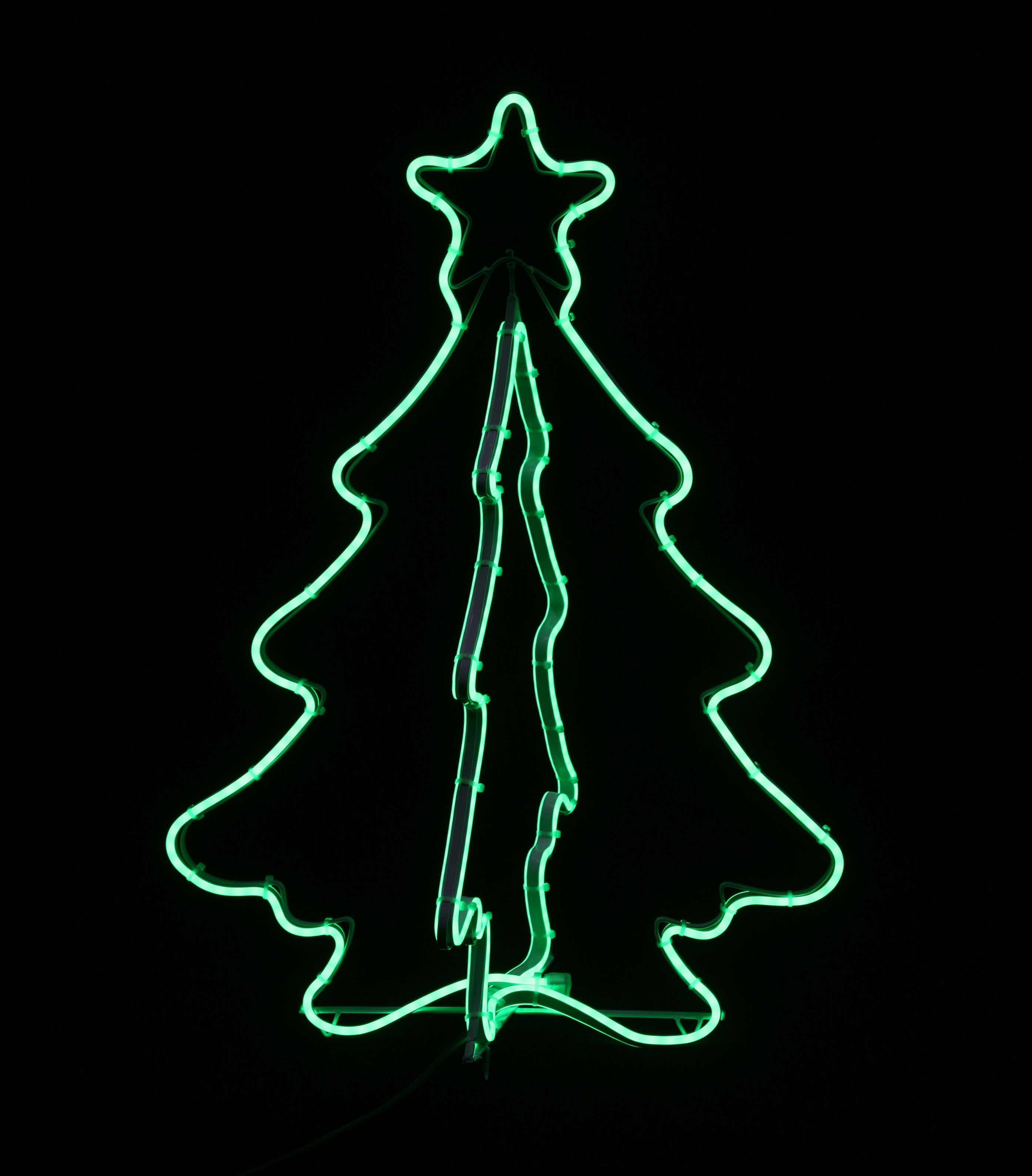 GIOCOPLAST NATALE - ALBERO 3D CON NEON FLEX VERDE CM 120 X 86 X 76
