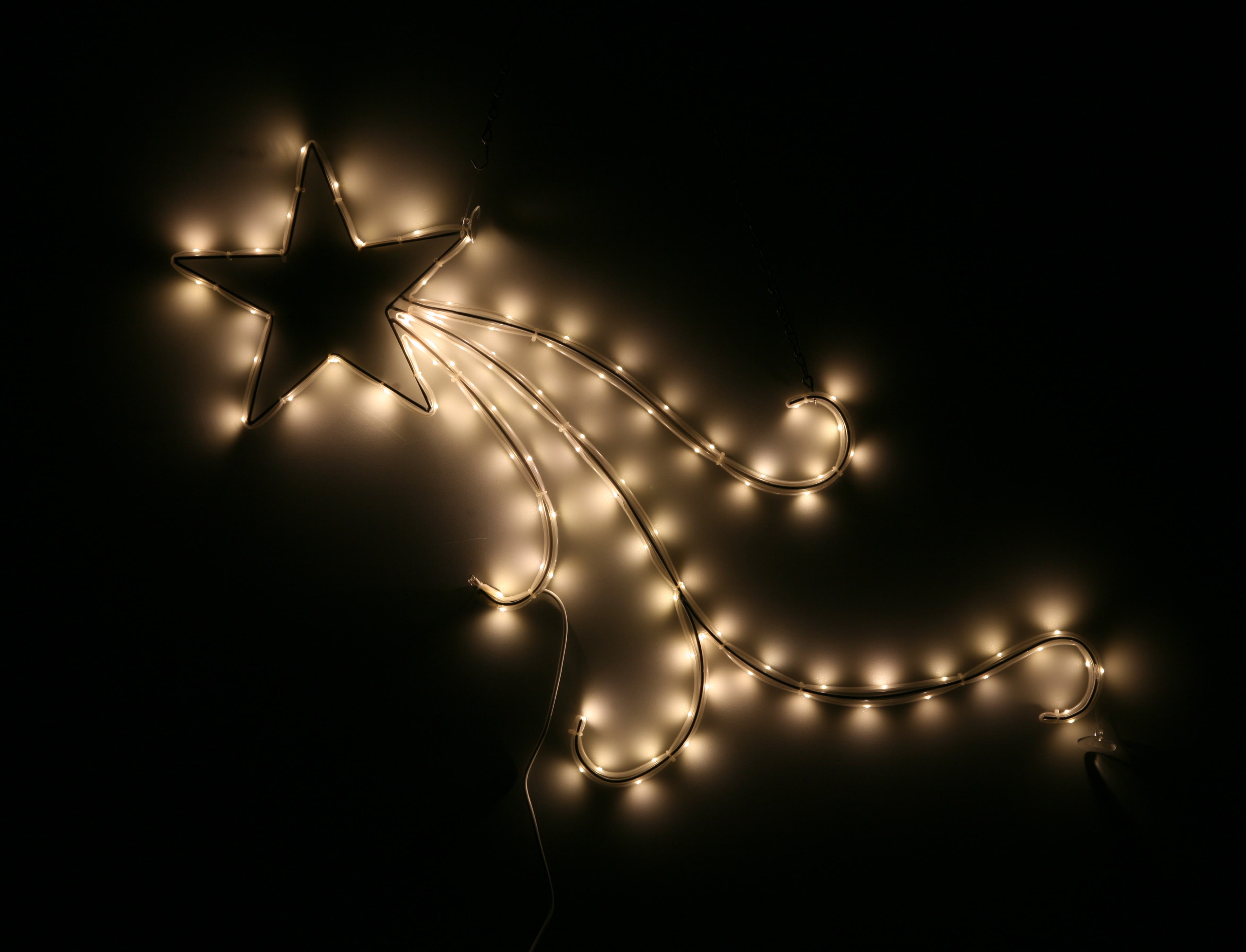 GIOCOPLAST NATALE - COMETA CON TAPE LIGHT B.CO CALDO CM 61 X 35