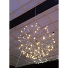 GIOCOPLAST NATALE - FUOCO ARTIFICIALE BIANCO CALDO CON 120 LED, DIAM 60 CM