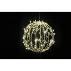 GIOCOPLAST NATALE - SFERA CON 120 LED BIANCO CALDO D.30CM, RICHIUDIBILE, 24V