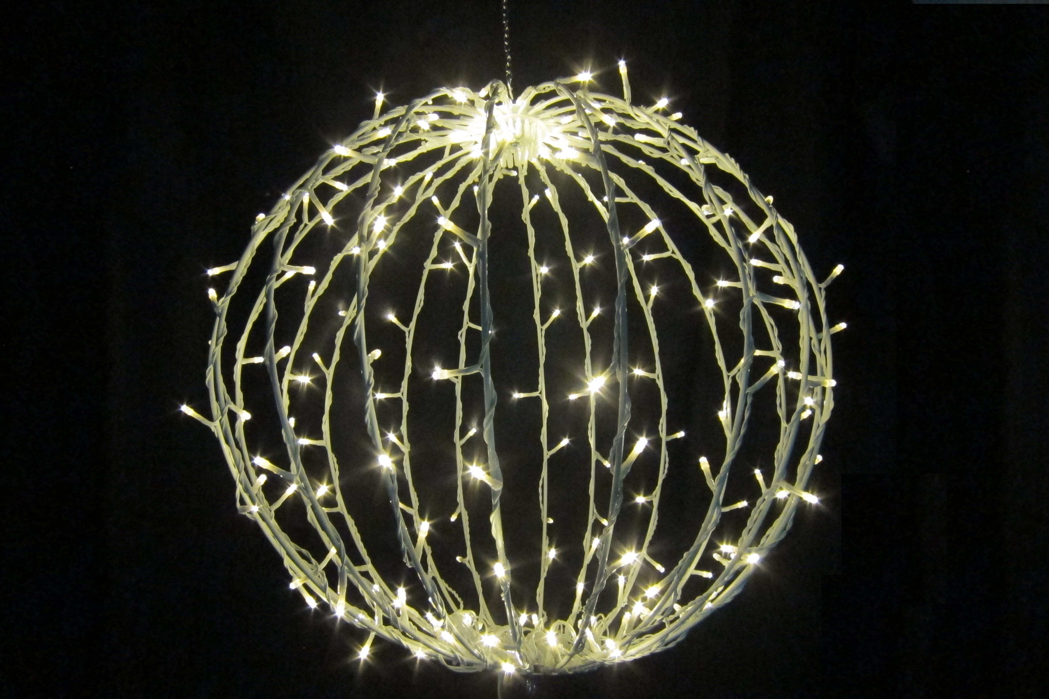 GIOCOPLAST NATALE - SFERA CON 200 LED BIANCO CALDO D.50CM, RICHIUDIBILE, 24V 17516996