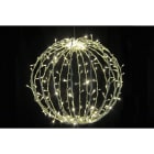 GIOCOPLAST NATALE - SFERA CON 200 LED BIANCO CALDO D.50CM, RICHIUDIBILE, 24V