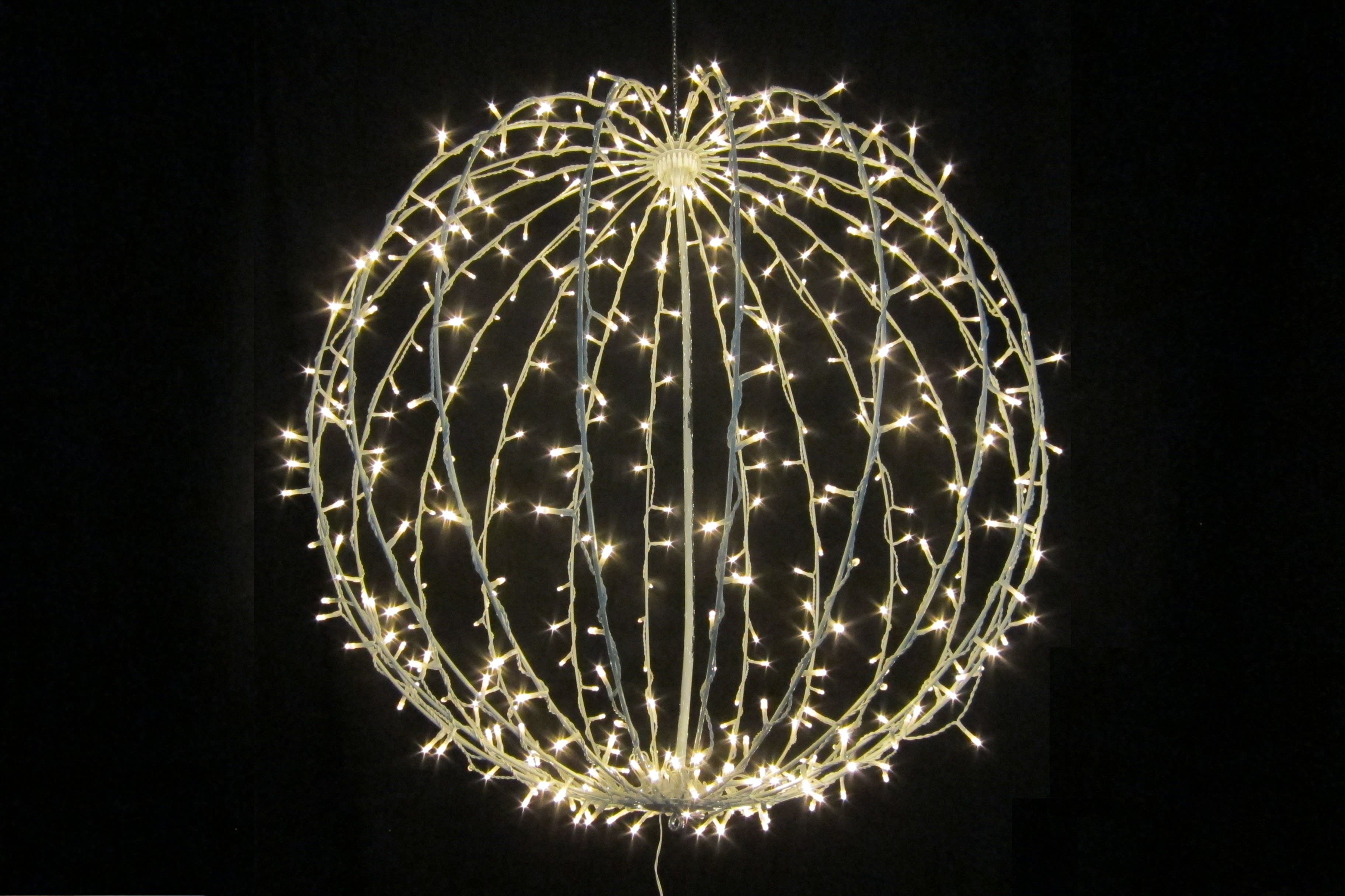 GIOCOPLAST NATALE - SFERA CON 400 LED BIANCO CALDO D.80CM, RICHIUDIBILE, 24V