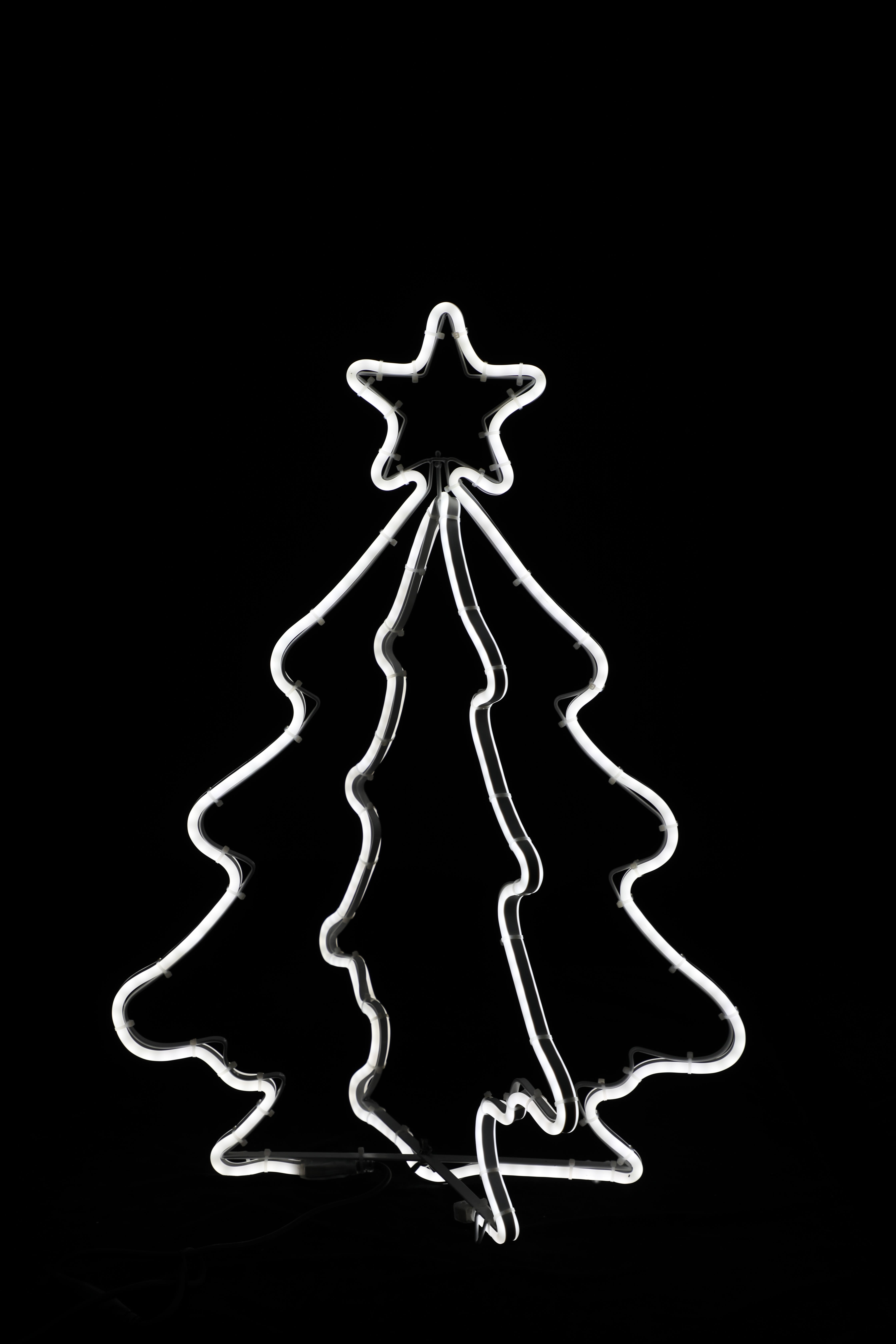 GIOCOPLAST NATALE - ALBERO 3D CON NEON FLEX BIANCO CM 120 X 86 X 76