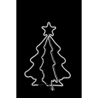 GIOCOPLAST NATALE - ALBERO 3D CON NEON FLEX BIANCO CM 120 X 86 X 76