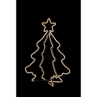 GIOCOPLAST NATALE - ALBERO 3D CON NEON FLEX BIANCO CALDO CM 120 X 86 X 76