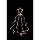 GIOCOPLAST NATALE - ALBERO 3D CON NEON FLEX BIANCO CALDO CM 120 X 86 X 76